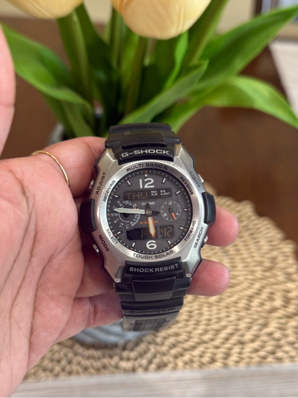 Men’s CASIO "G-Shock" (5064) GW-2500B Men's SOLAR ANALOG-DIGITAL Watch.